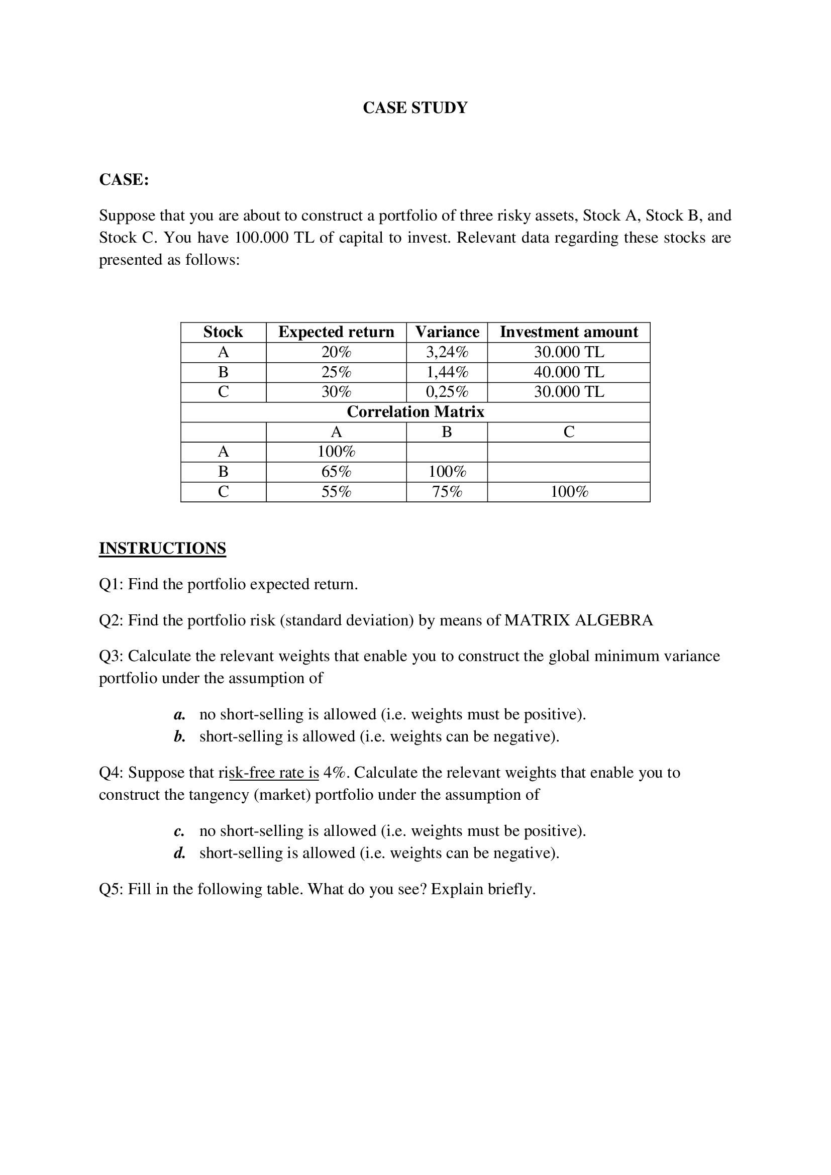 please read the instructions in the document and