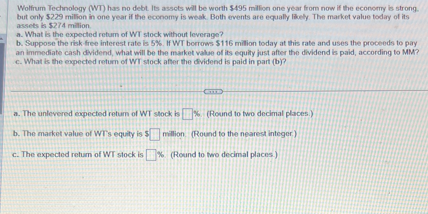 Wolfrum Technology (WT) has no debt Its assets