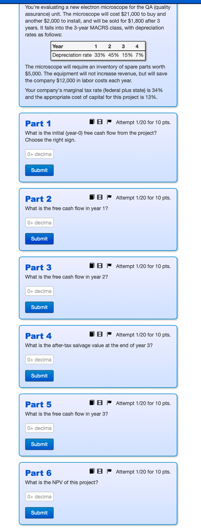 You're evaluating a new electron microscope