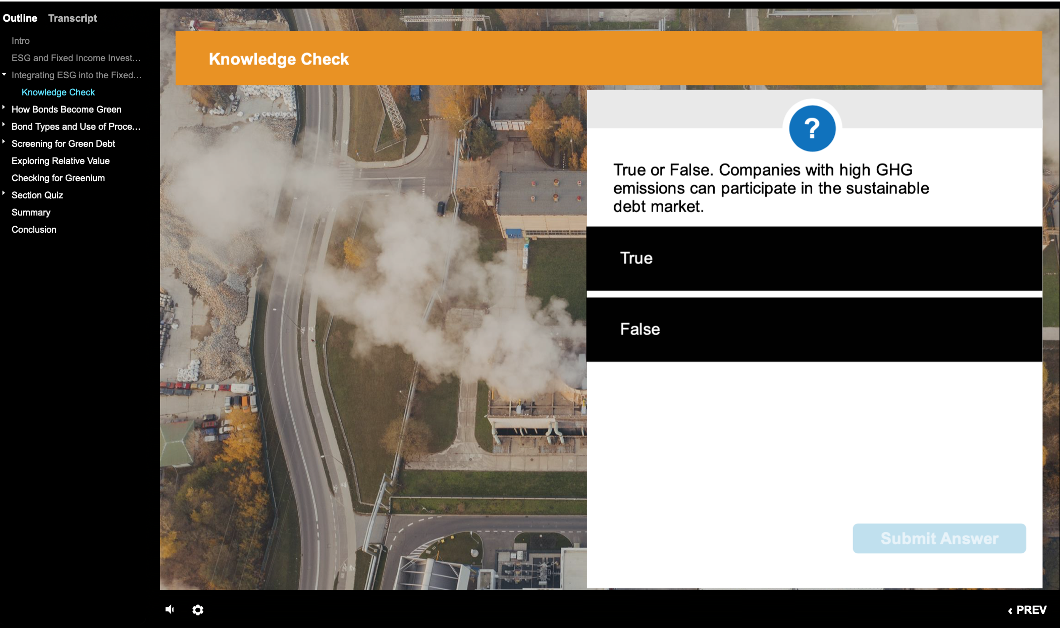 Outline Transcript Knowledge Check How Bonds