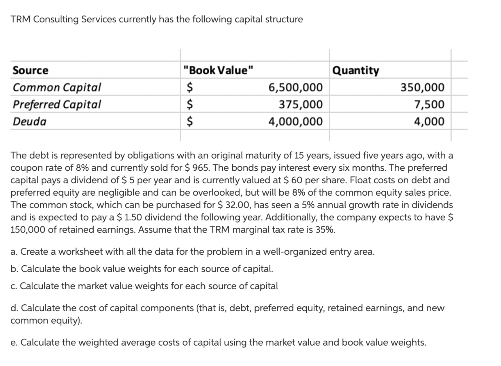 TRM Consulting Services currently has the