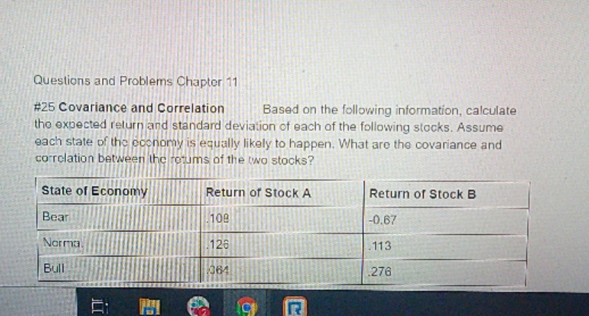 need help Questions and Problems Chapter 11 #25