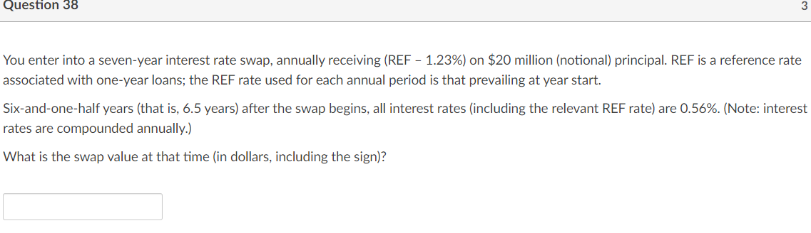 Please help question 36-38 Swaps. Questions