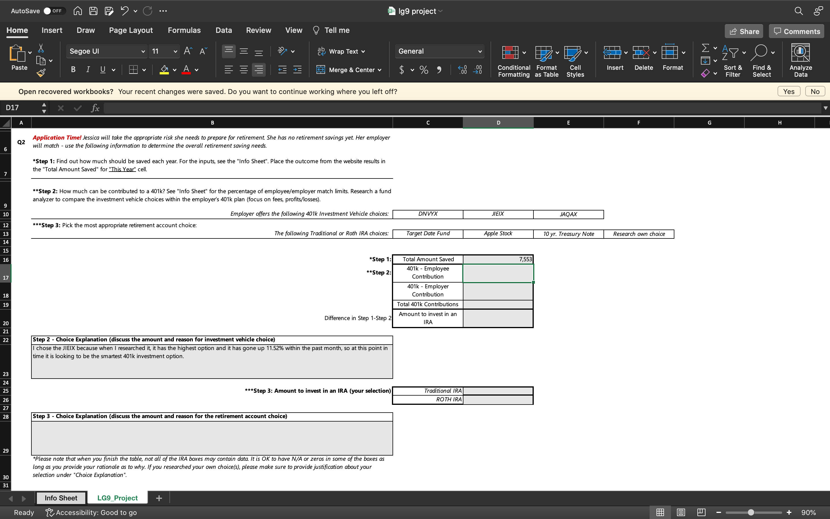 Hello, here I have all info provided. I need help