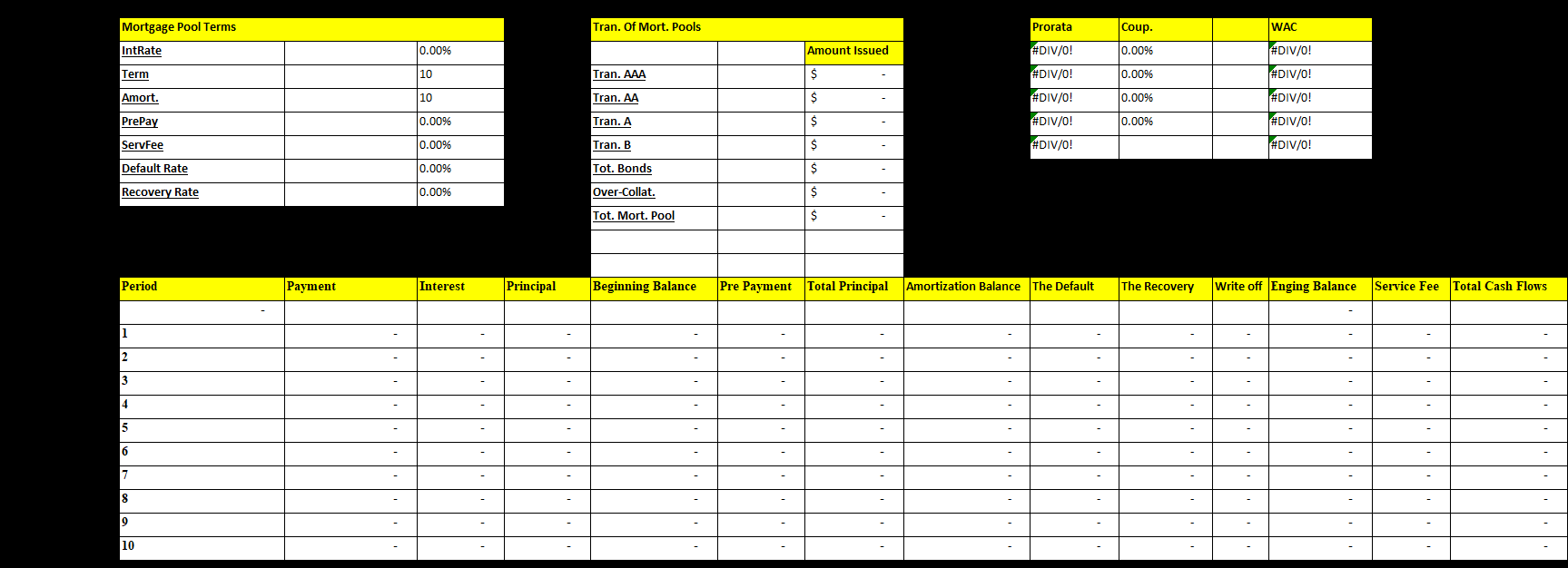 Please display answer in the provided excel set