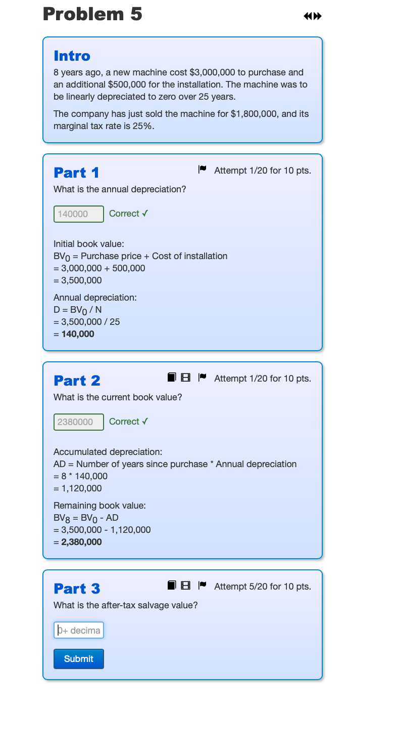 Problem 12 Intro Consider a project with a 5-year