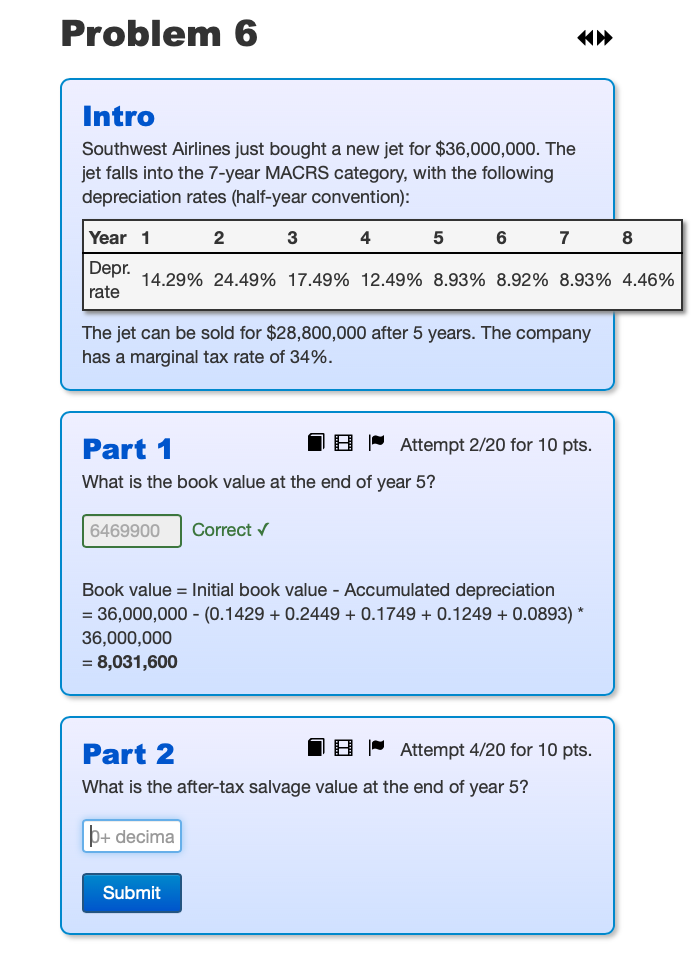 Problem 12 Intro Consider a project with a 5-year