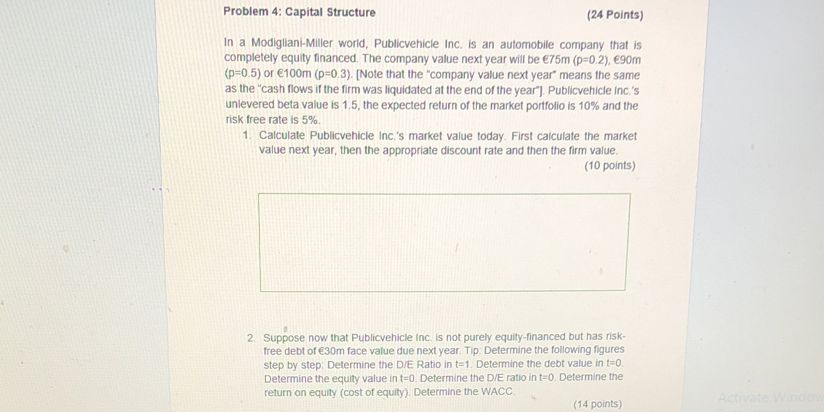 Please workings should be showed Problem 4: