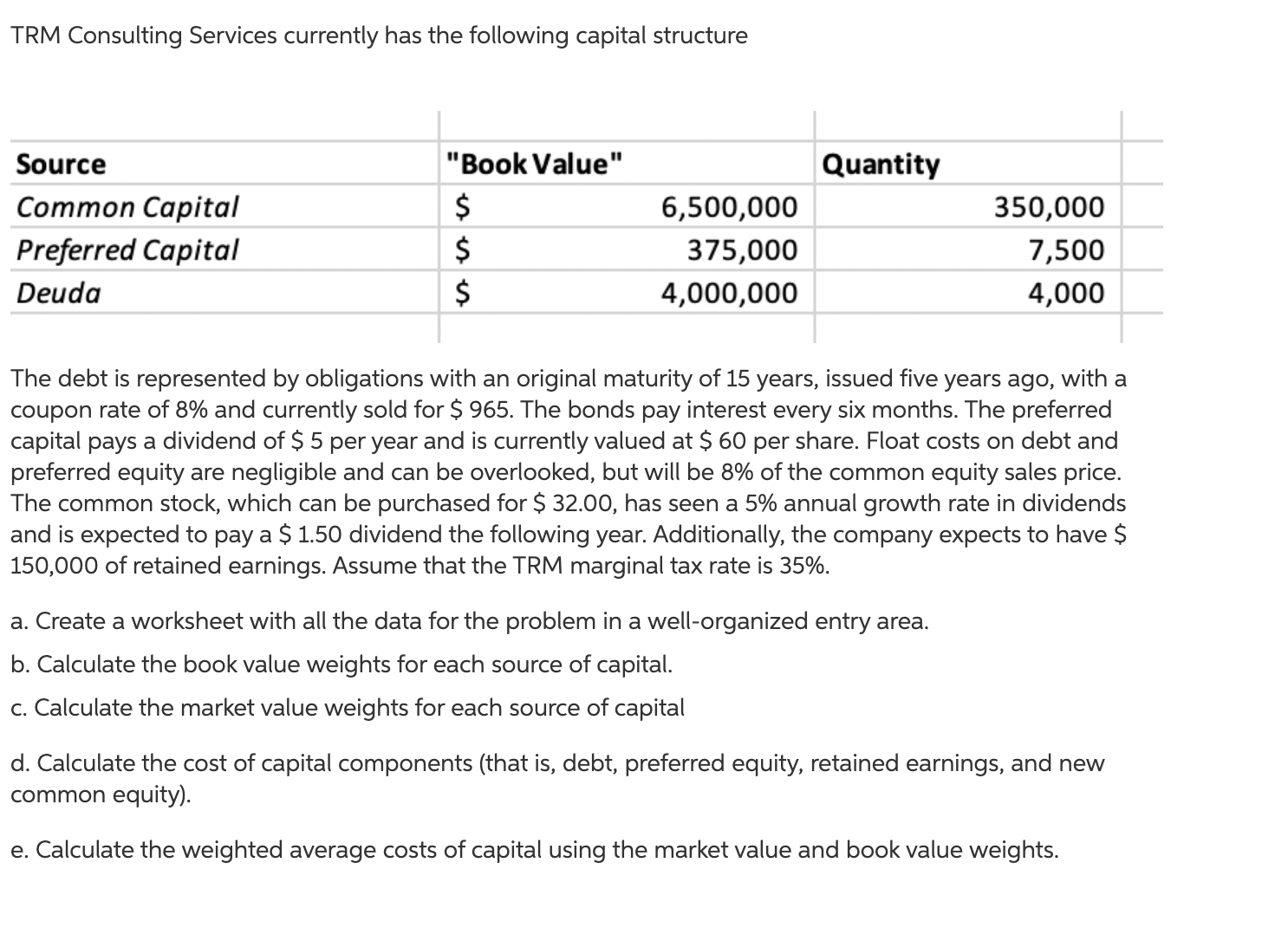 TRM Consulting Services currently has the