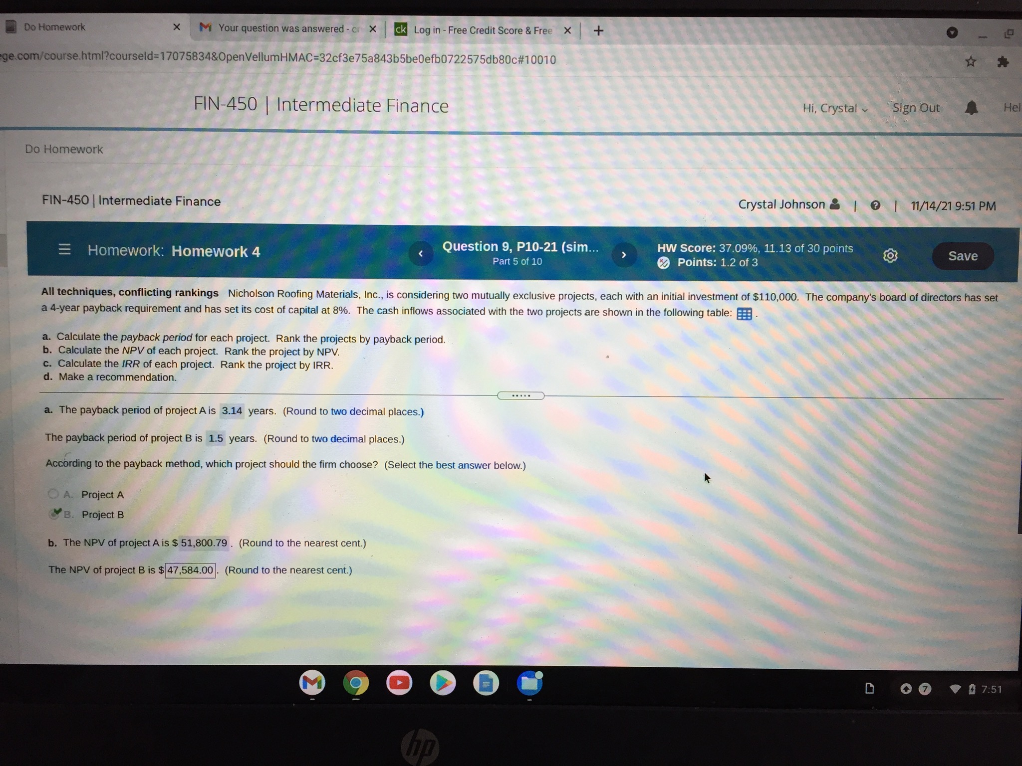 Do Homework X MYour question was answered - cr X