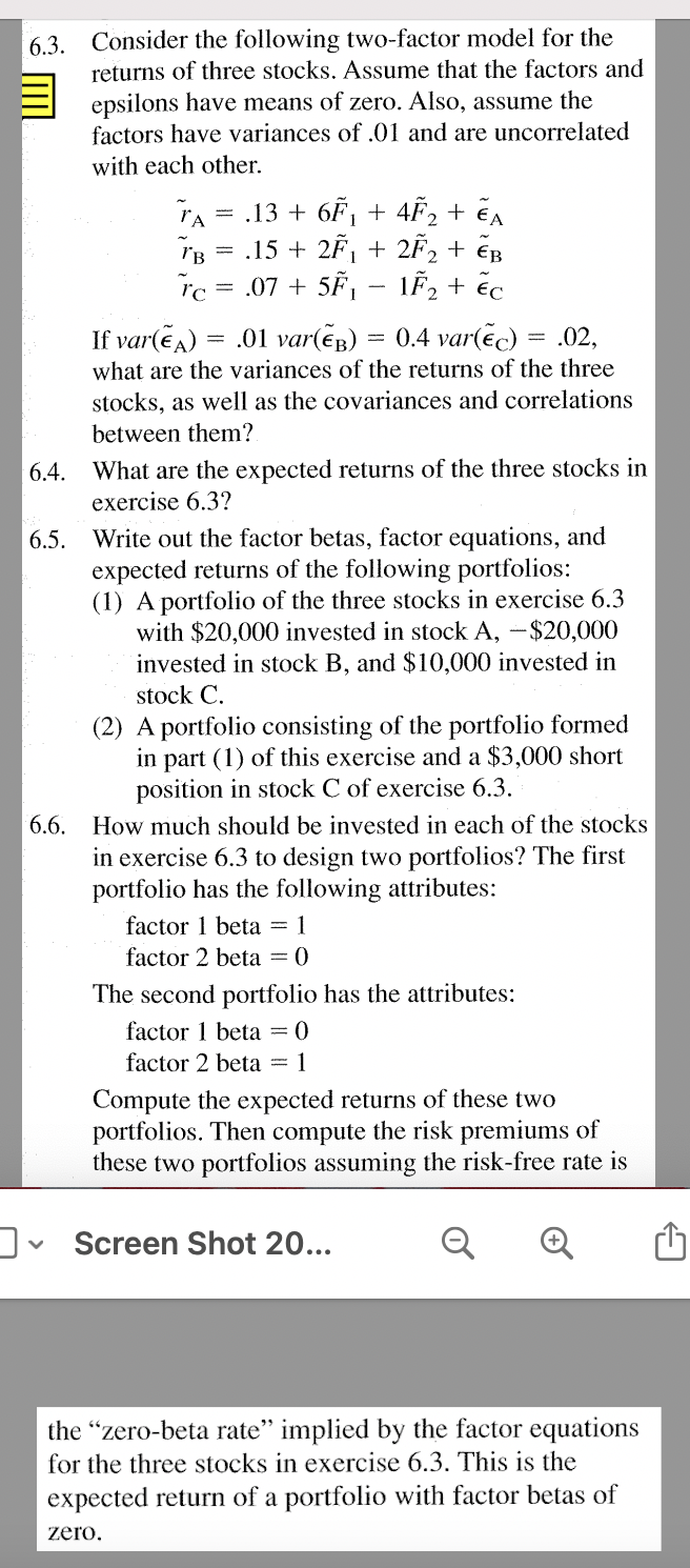 16.3. 6.4. 6.5. 1-6.6. Consider the following