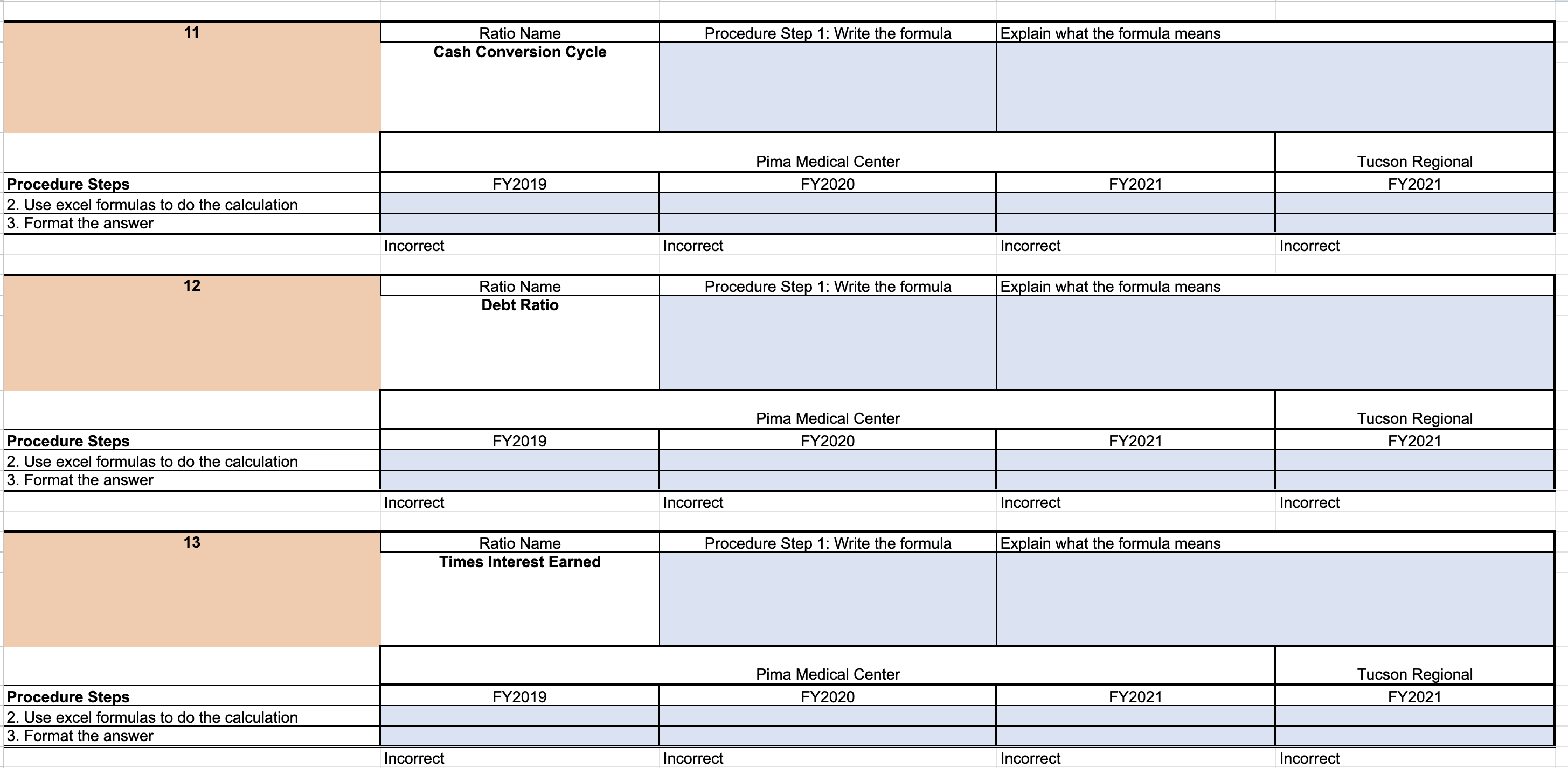 5 Ratio Name Procedure Step 1: Write the formula