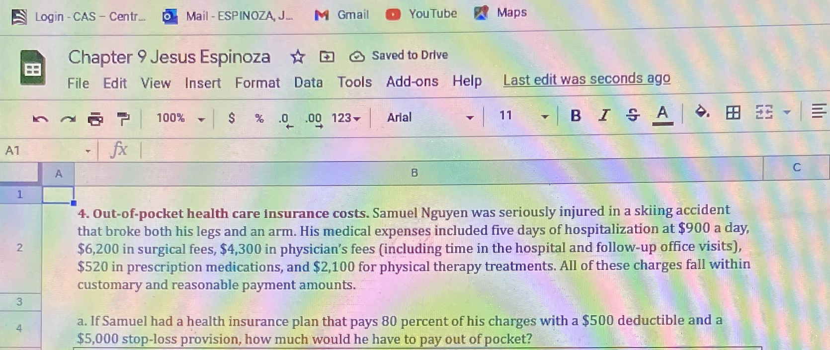 help pls Login - CAS - Centre. o Mail - ESPINOZA,