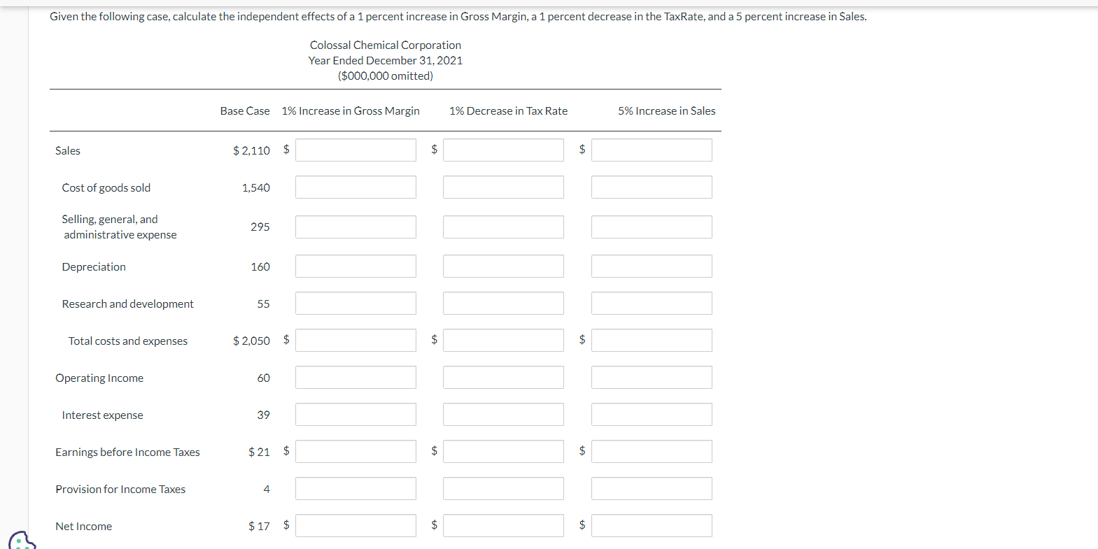 For the base case in this section, as a