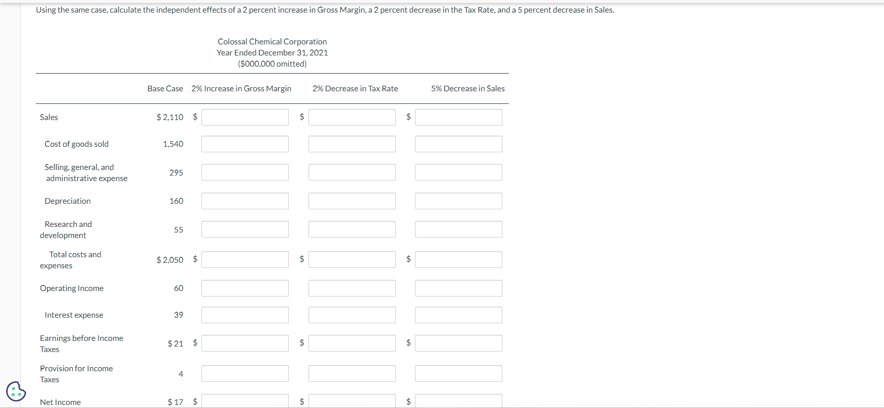 For the base case in this section, as a