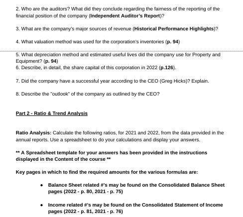 For this assignment you will analyze the 2022 and