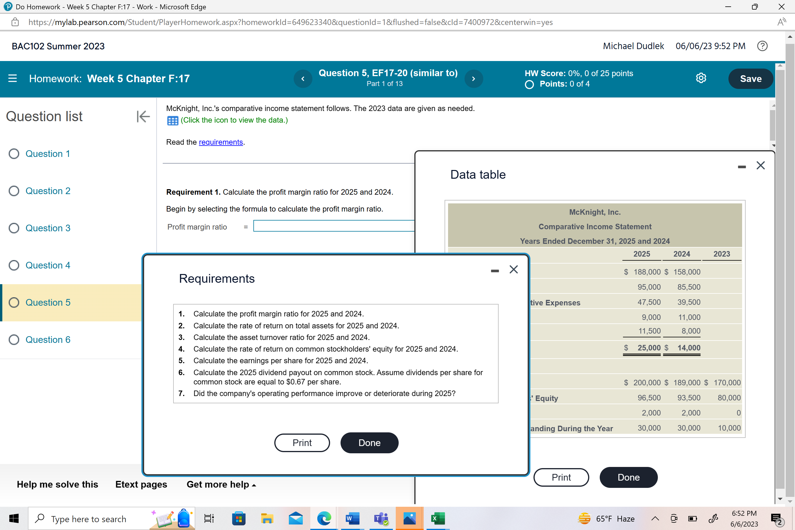 Do Homework - Week 5 Chapter F:17 - Work -