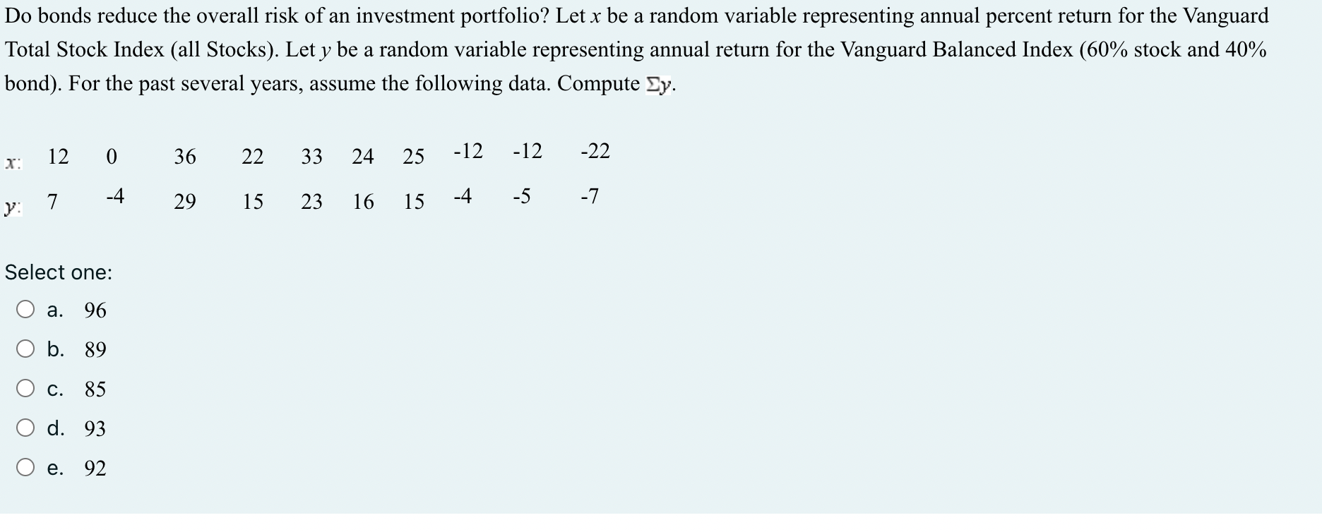 Compute the population variance -2 for the