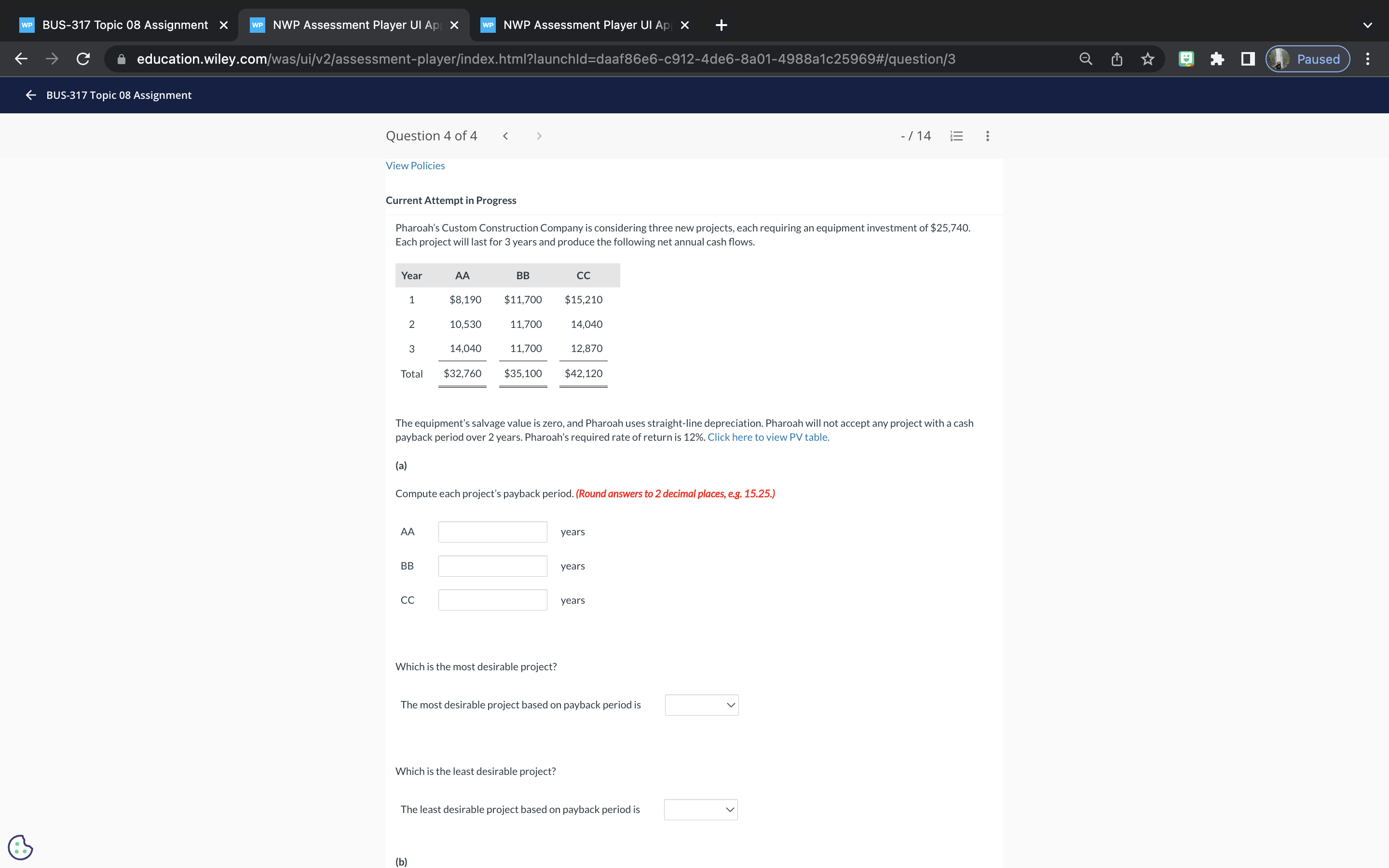 WP BUS-317 Topic 08 Assignment X WP NWP