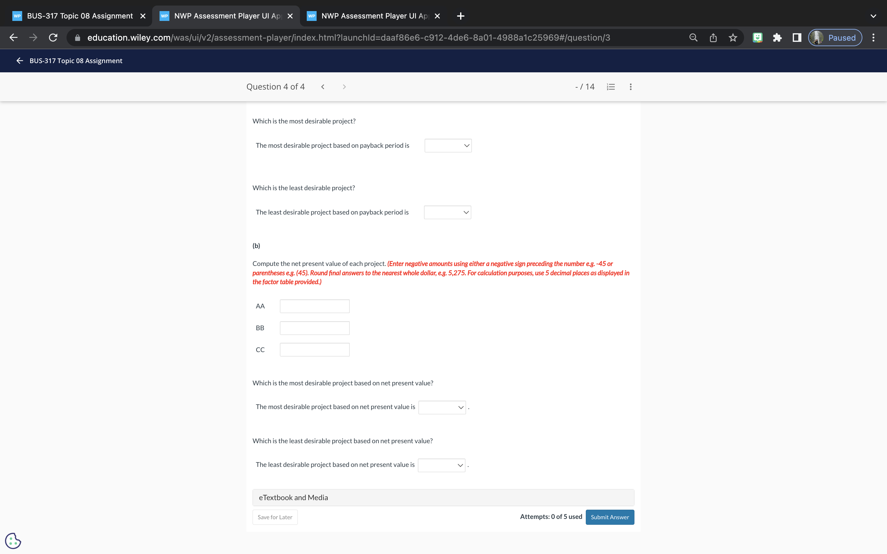 WP BUS-317 Topic 08 Assignment X WP NWP