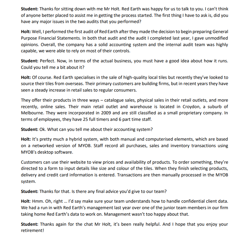 Red Earth Pty Ltd Pty Ltd - Case Study for