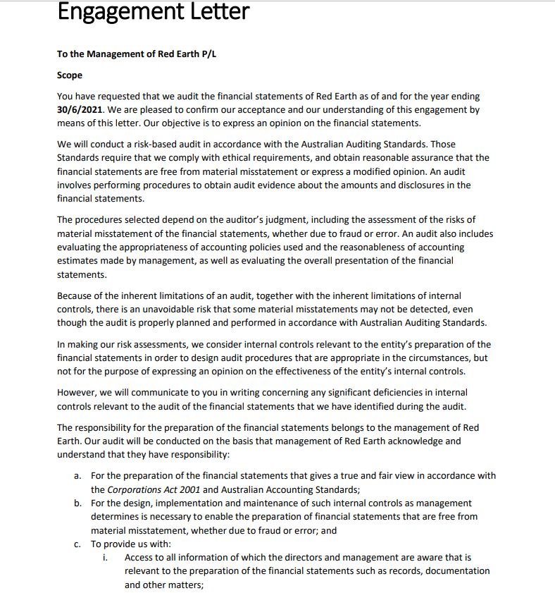 Red Earth Pty Ltd Pty Ltd - Case Study for