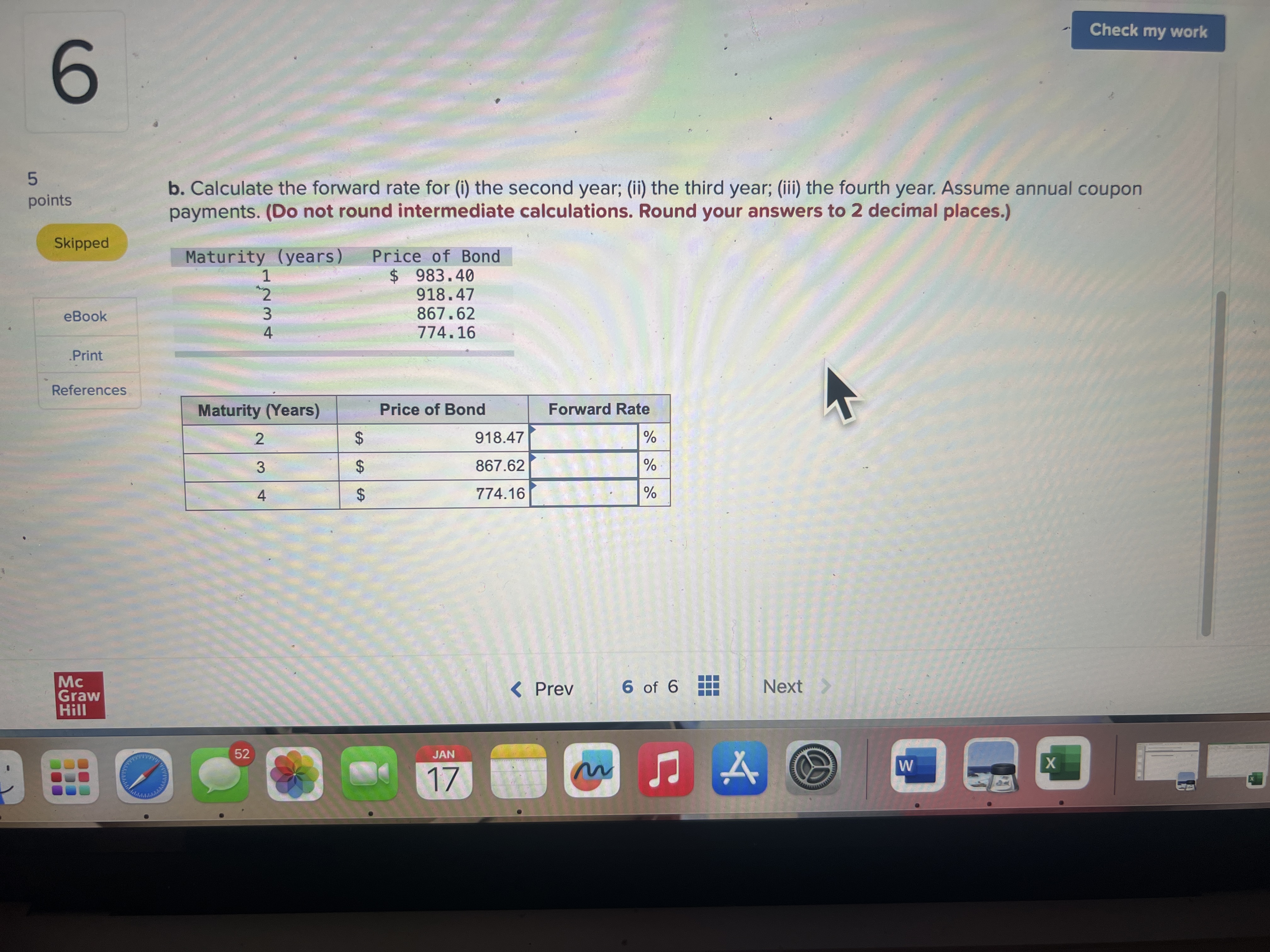 S ave o EAIL Suomit M Check my work The following