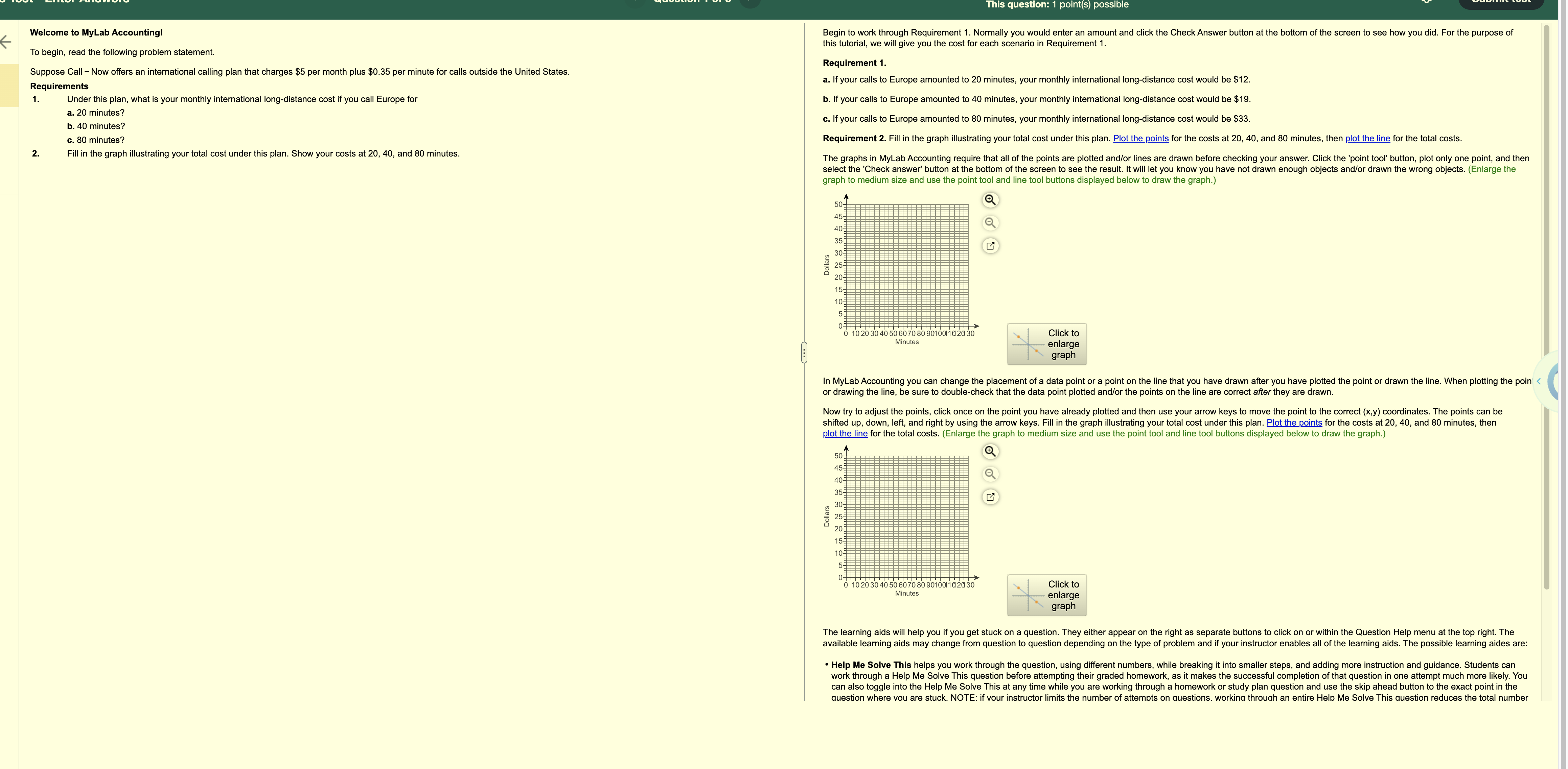 This question: 1 point(s) possible Welcome to