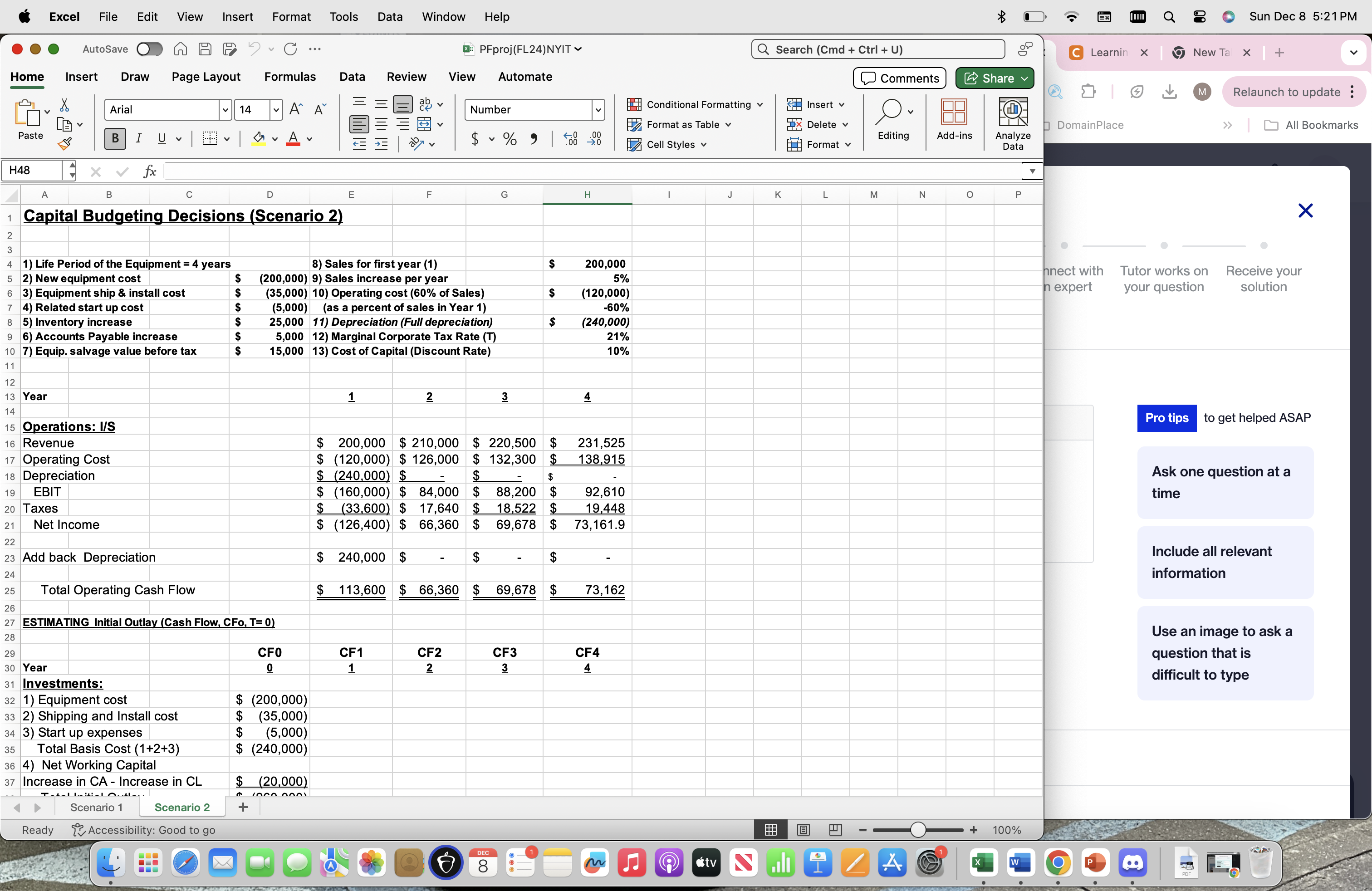 Excel File Edit View Insert Format Tools Data