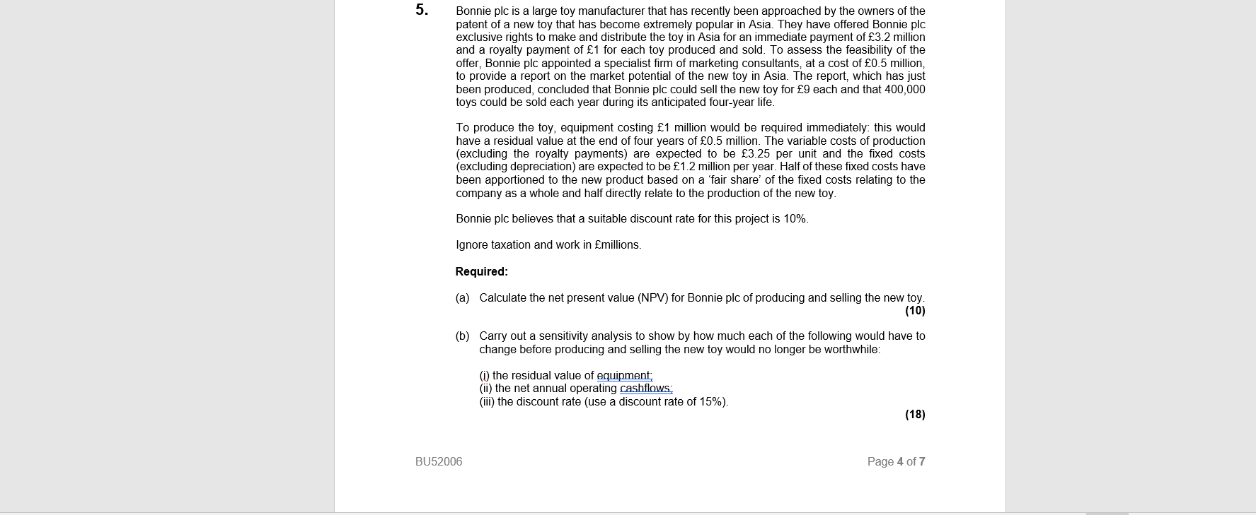 2. (3) Assume that there is perfect capital