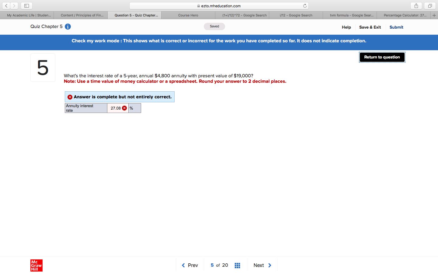 < > I ezto.mheducation.com My Academic Life |