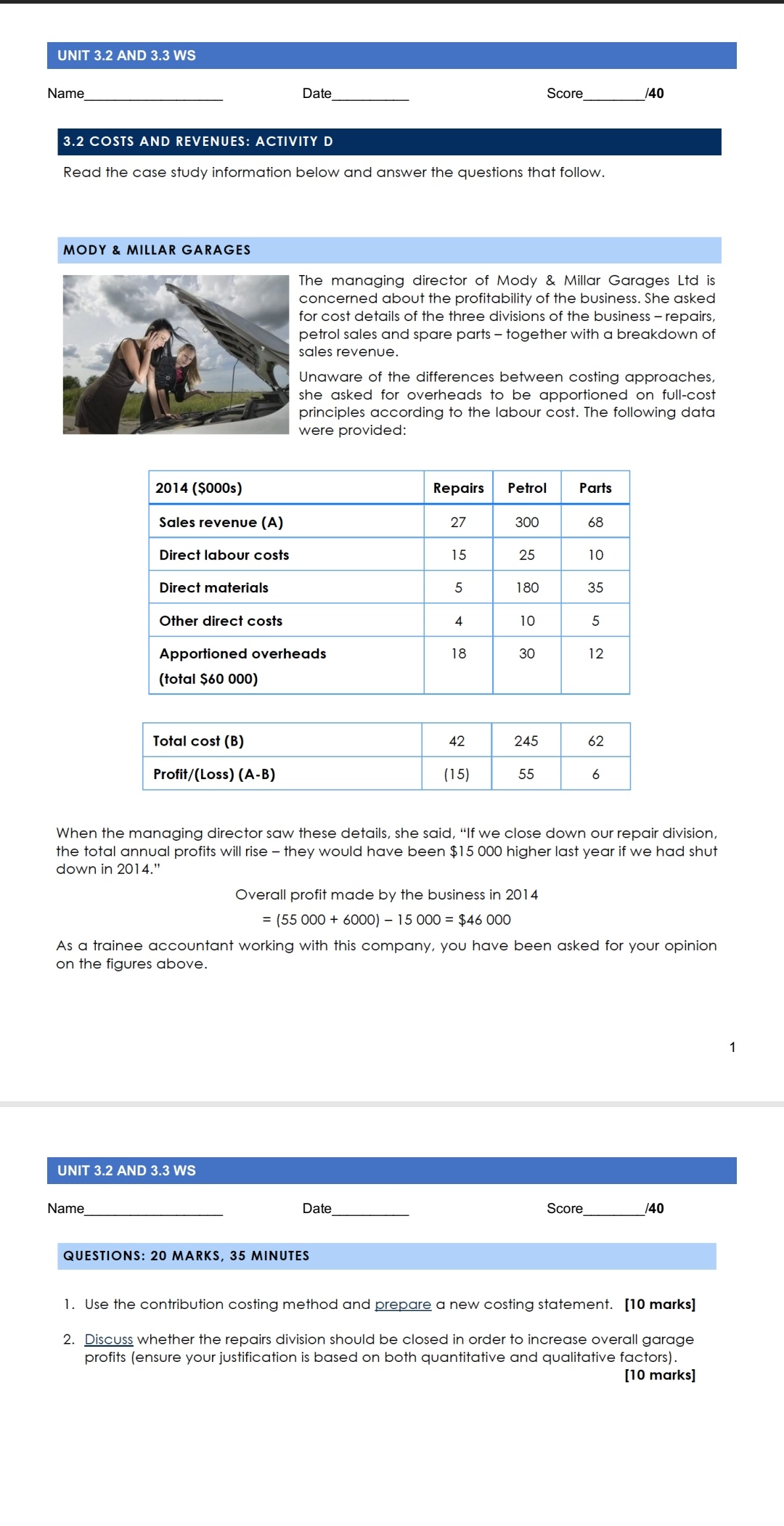 Please answer all the questions. These are the