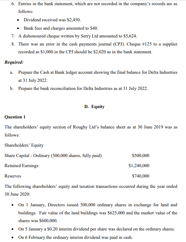 Question 1 Jordan Lid acquired a new equipment on