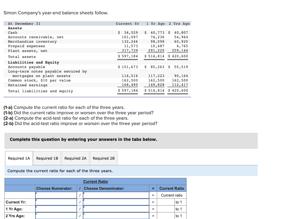 Compute the annual dollar changes and percent