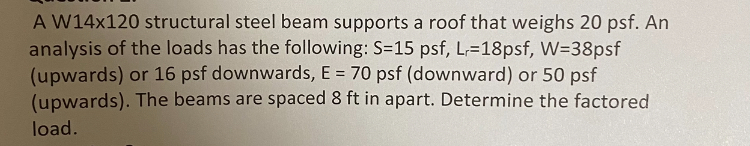 A W 1 4 \ times 1 2 0 structural steel beam