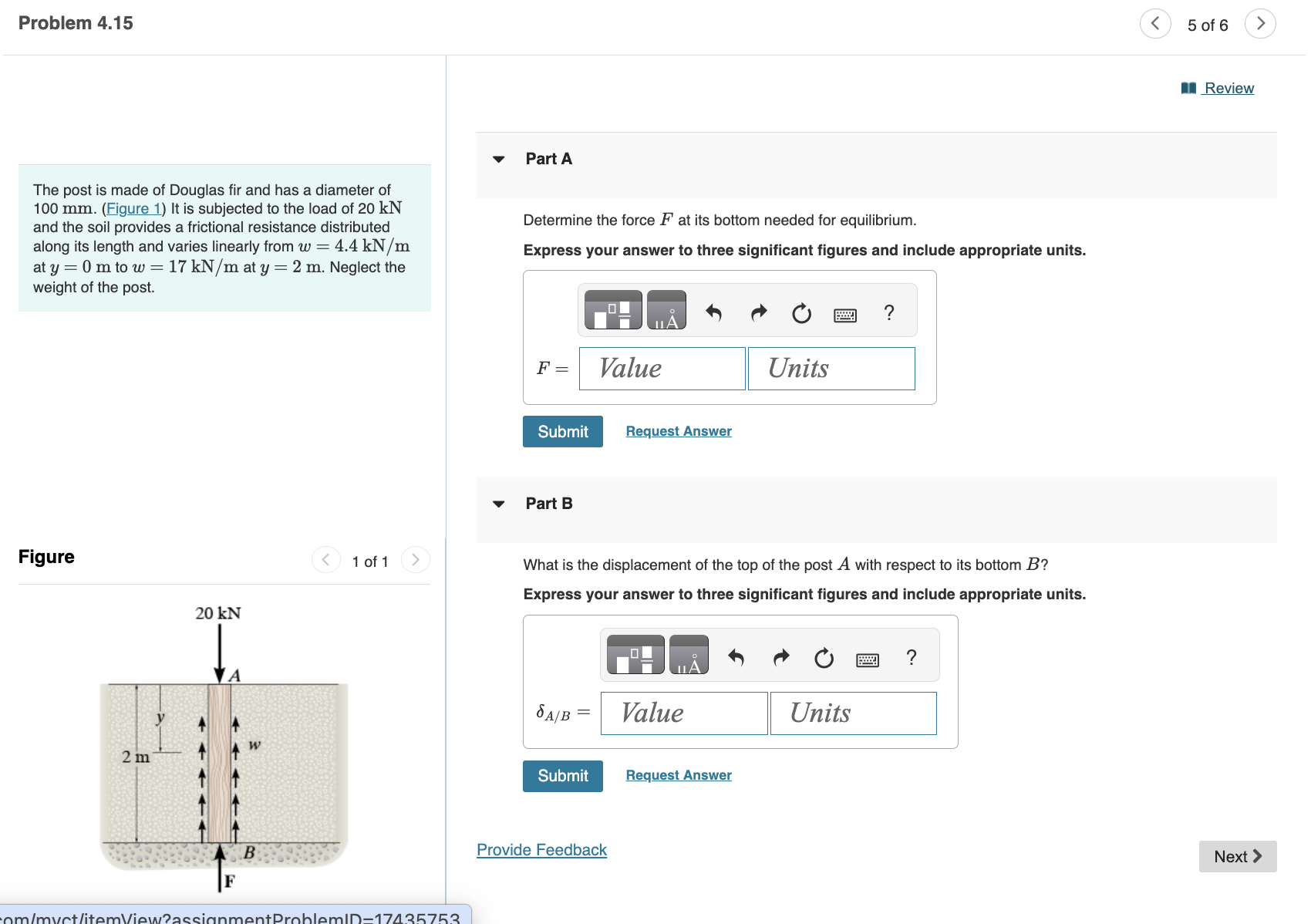 The post is made of Douglas fir and has a