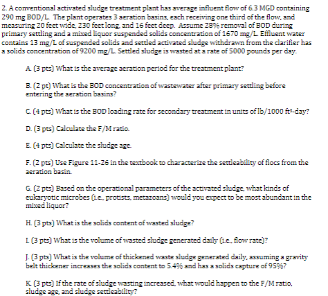 A conventional activated sludge treatment plant