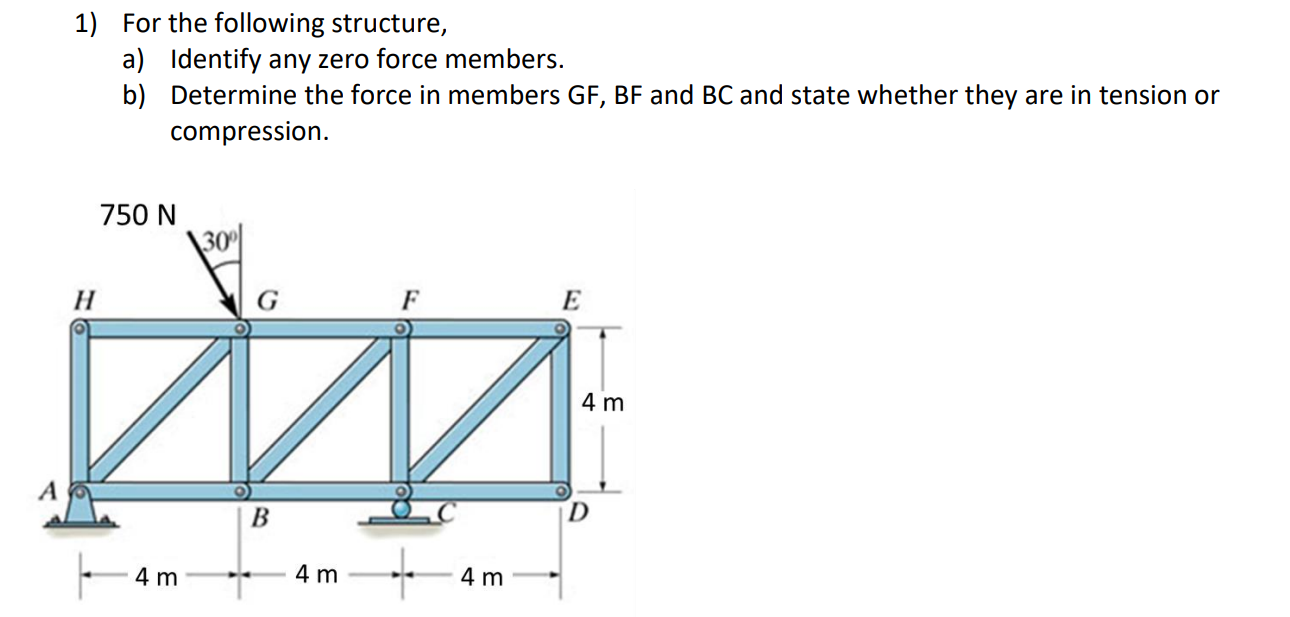 For the following structure, a ) Identify any