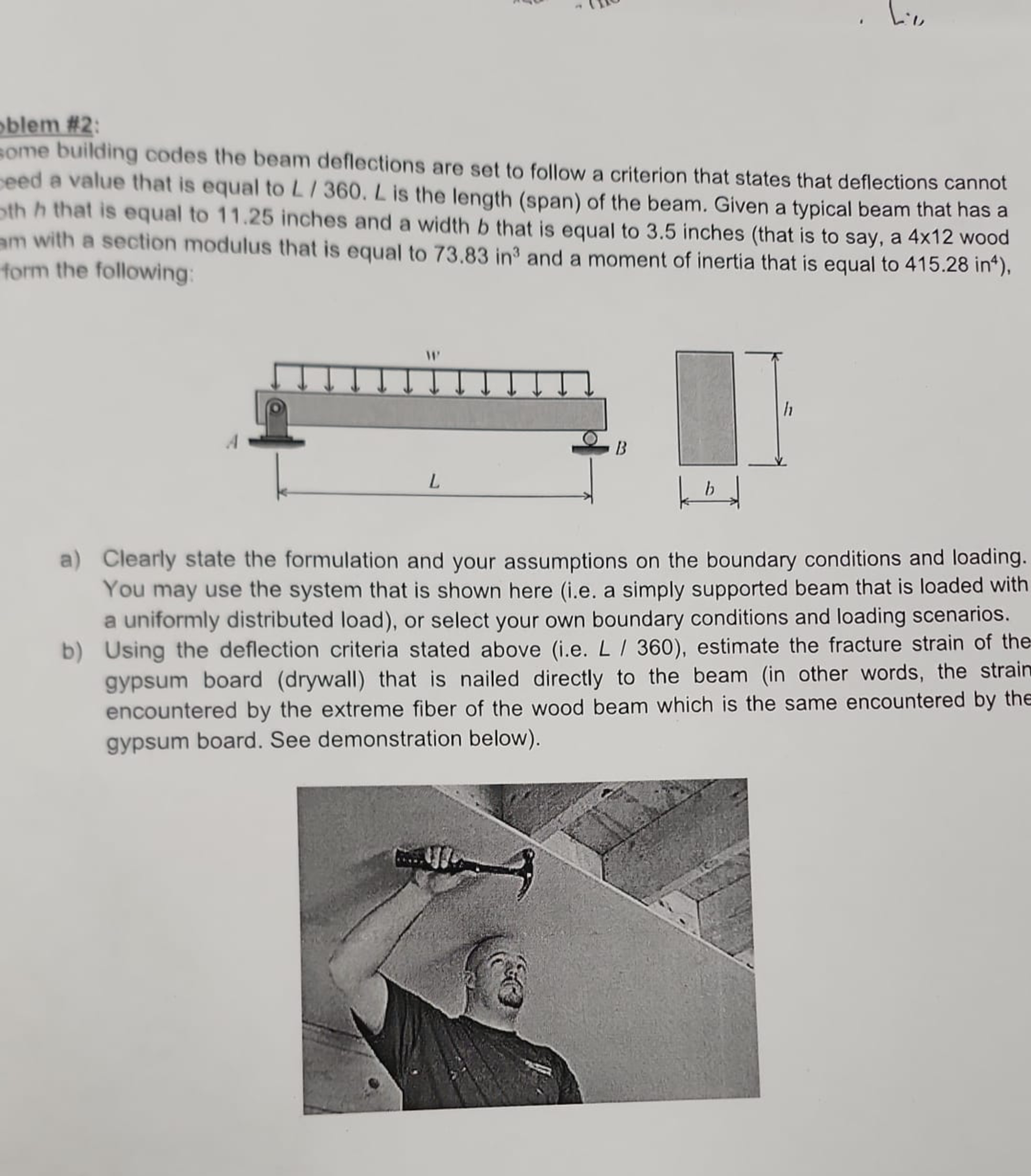 some building codes the beam deflections are set