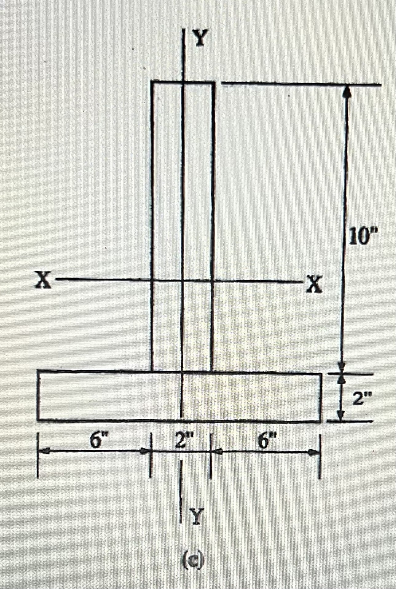 Find moment of inertia. Show all work Please.