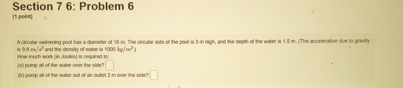 Section 7 6 : Problem 6 ( 1 point ) A clecular