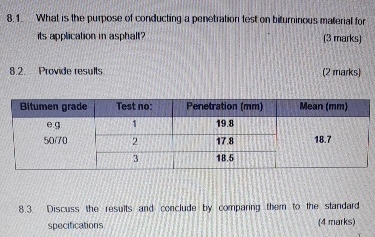 8 . 1 . What is the purpose of conducting a