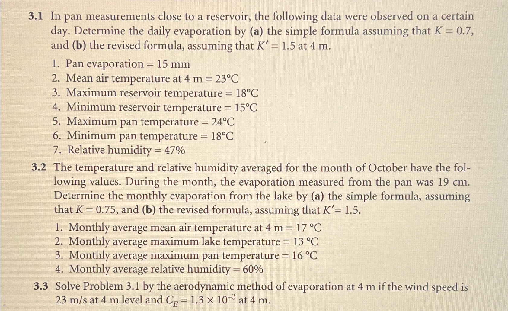 Question 3 . 3 please only! 3 . 1 In pan