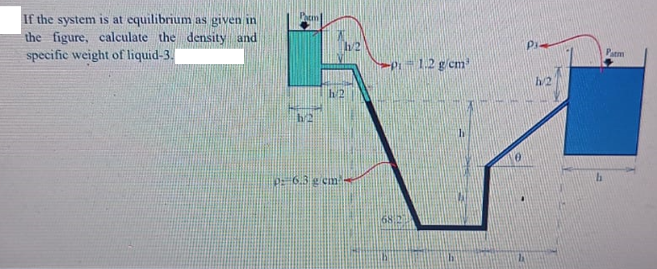 If the system is at equilibrium as given in the