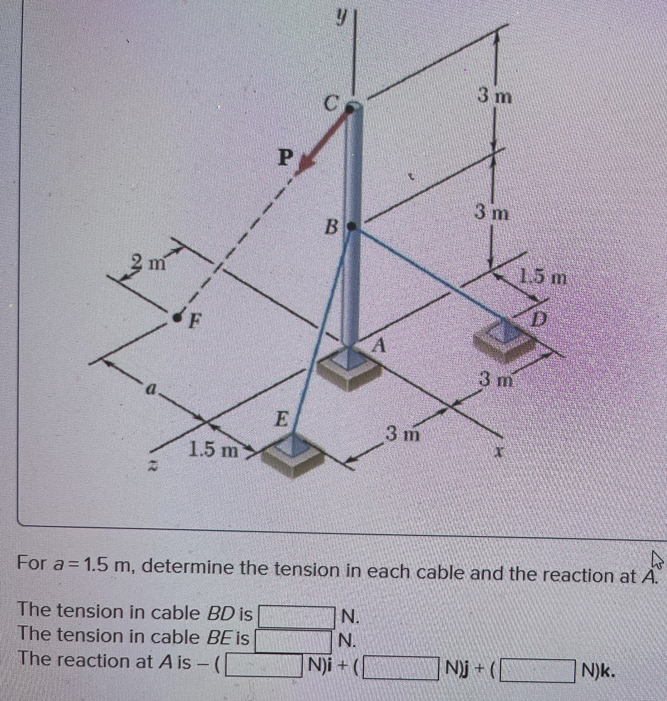 Please answer P = 5 4 5 N