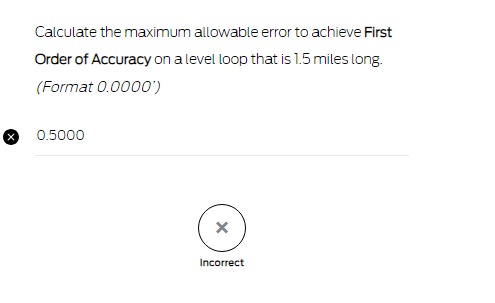 Calculate the maximum allowable error to achieve