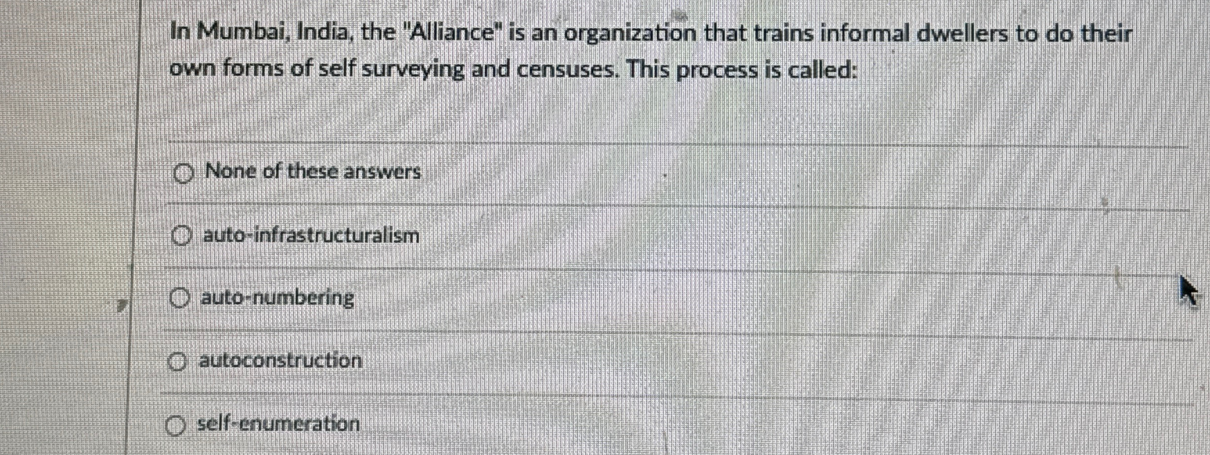 In Mumbai, India, the "Alliance" is an