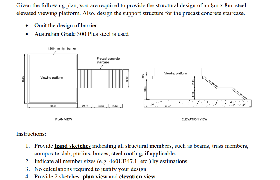 Given the following plan, you are required to
