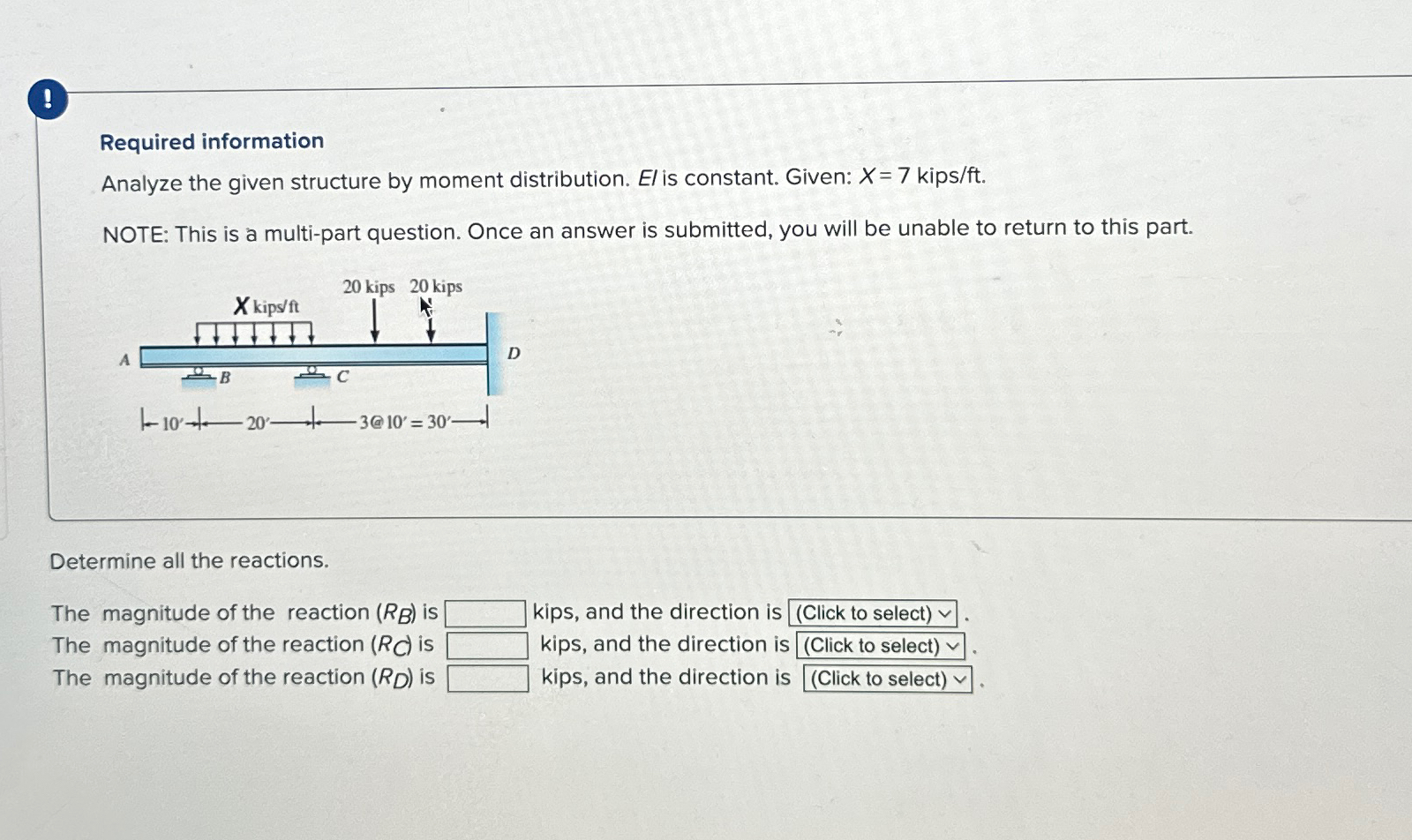 Required information Analyze the given structure