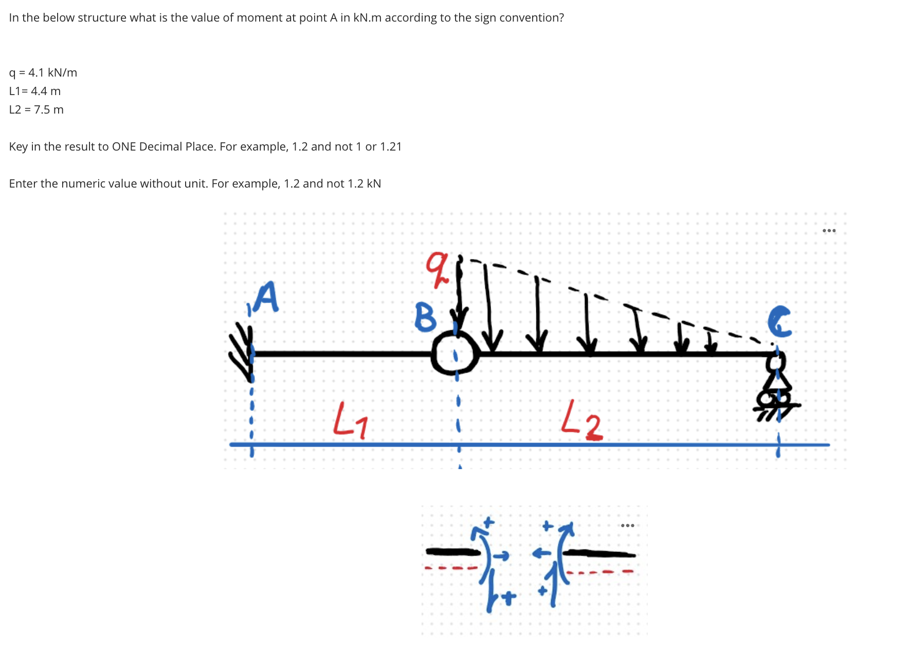 In the below structure what is the value of